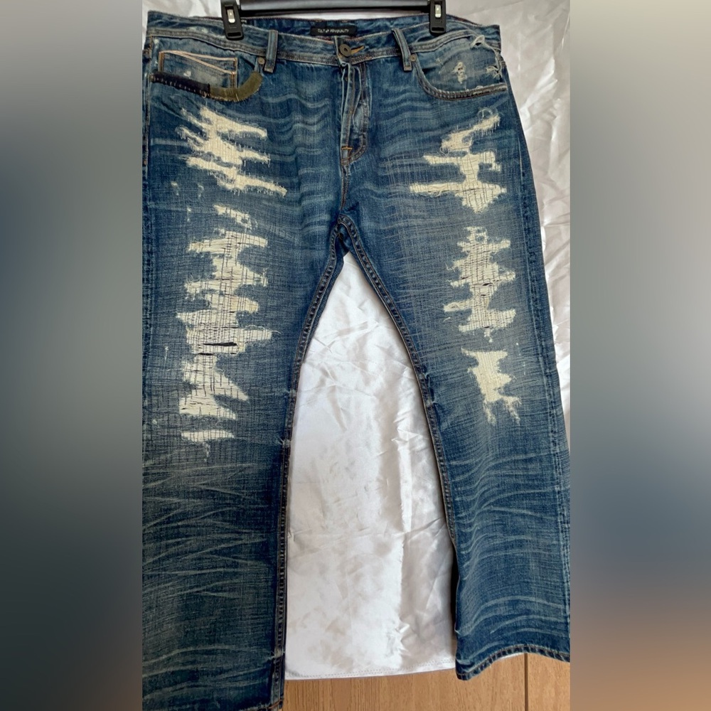 👖 Men’s Cult of Individuality Distressed Jeans | 42x34 | Relaxed Fit
